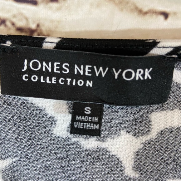 Jones New York Collection deep v midi dress small - Picture 2 of 6